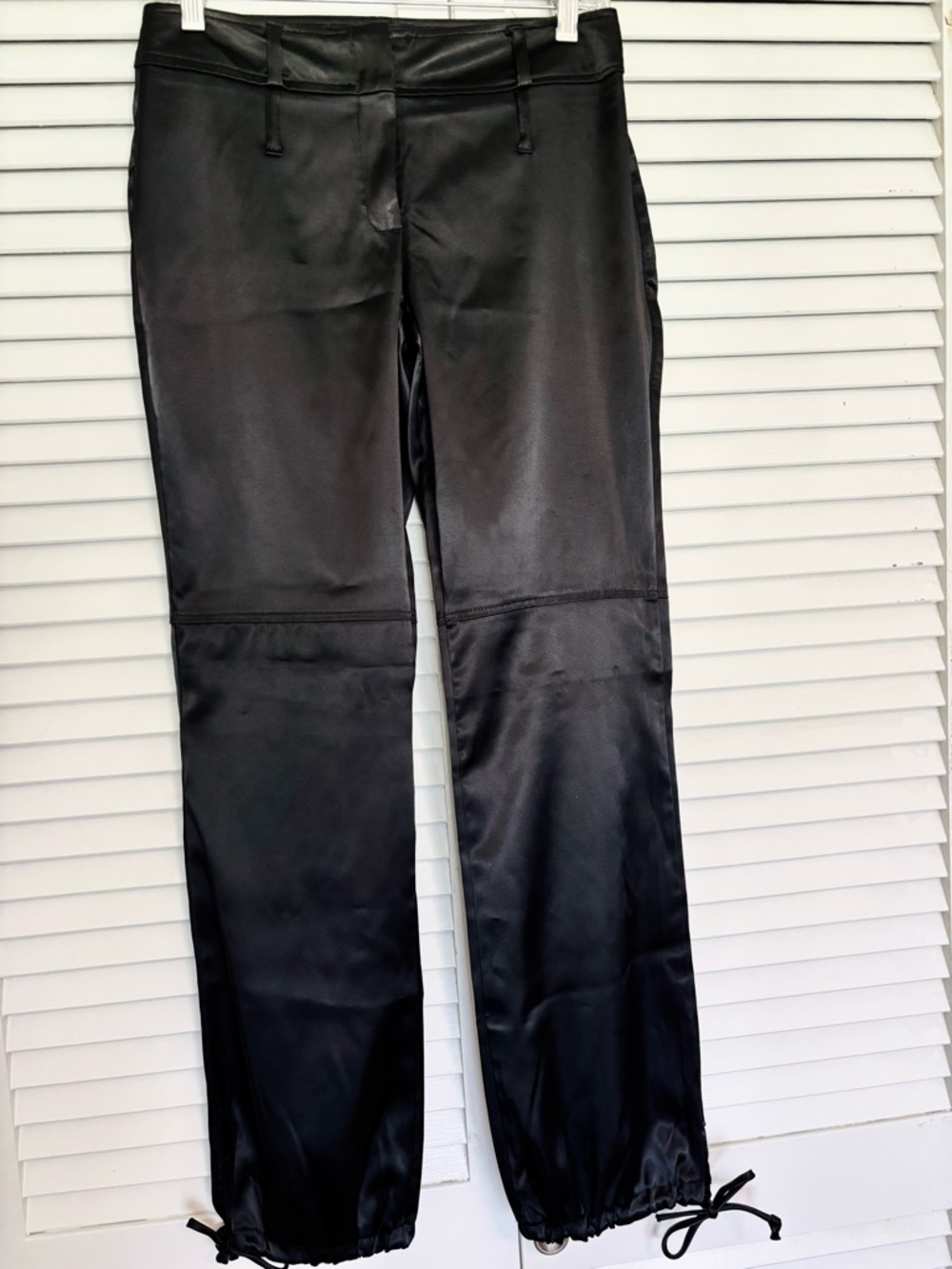 Vintage Dizaro Collection Polyester Jogger Trousers in Black